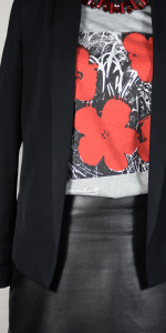 classic rouge noir gris cuir deadlines dresses