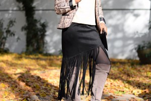 details jupe a franges automne