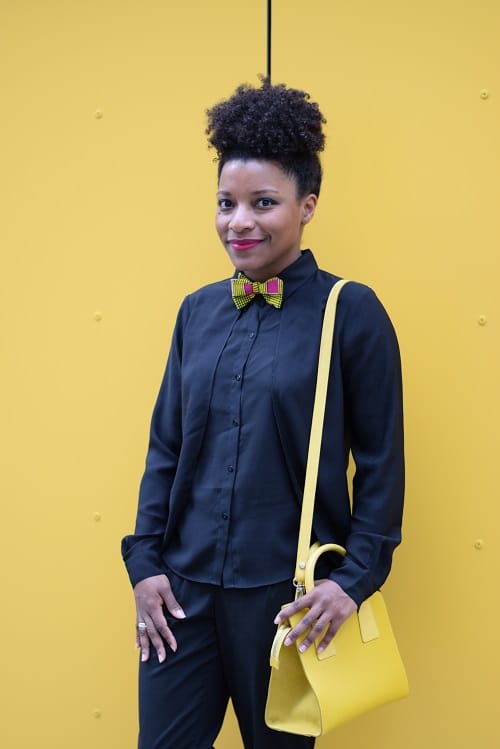 noeud papillon wax rose et jaune