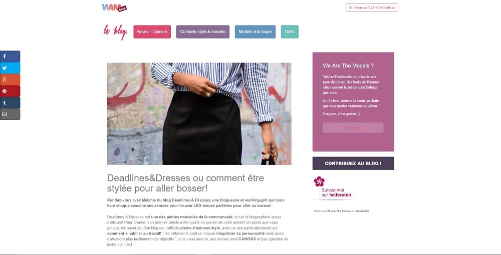 on parle de deadlines & dresses - we are the models