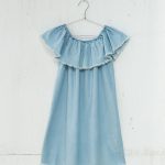 robe jean volants bershka