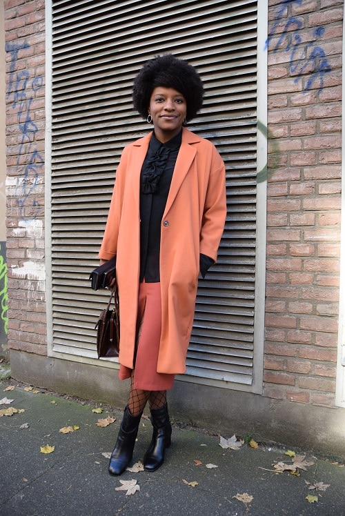 manteau orange